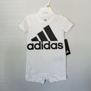 Adidas Black and White Romper size 12 months